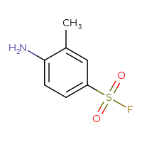 Chemical structure of 4-amino-3-methylbenzene-1-sulfonyl fluoride - CSSB00009973278