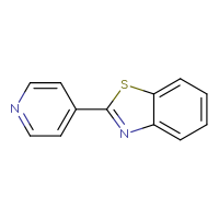 Chemical structure of 2-(pyridin-4-yl)-1,3-benzothiazole - CSSB00000007024
