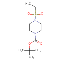 Chemical structure of tert-butyl 4-(ethanesulfonyl)piperazine-1-carboxylate - CSSB00000054381