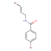 Chemical structure of 4-bromo-N-(3-bromoprop-2-en-1-yl)benzamide - CSSB00115356054