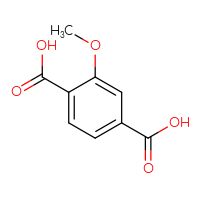 Chemical structure of 2-methoxybenzene-1,4-dicarboxylic acid - CSSB00009908181