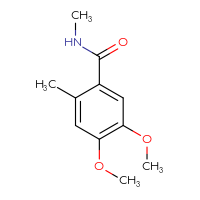 Chemical structure of 4,5-dimethoxy-N,2-dimethylbenzamide - CSSB00046547693