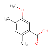 Chemical structure of 5-methoxy-2,4-dimethylbenzoic acid - CSSB00009910928