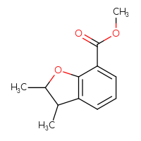 Chemical structure of methyl 2,3-dimethyl-2,3-dihydro-1-benzofuran-7-carboxylate - CSSB00000240924