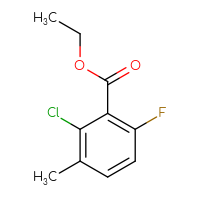 Chemical structure of ethyl 2-chloro-6-fluoro-3-methylbenzoate - CSSB00010164428