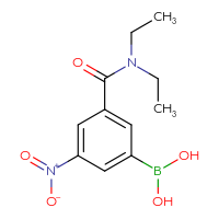 Chemical structure of [3-(diethylcarbamoyl)-5-nitrophenyl]boronic acid - CSSB00000022453