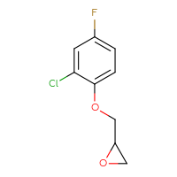 Chemical structure of 2-[(2-chloro-4-fluorophenoxy)methyl]oxirane - CSSB00011382897