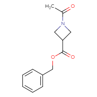 Chemical structure of benzyl 1-acetylazetidine-3-carboxylate - CSSB00010759118