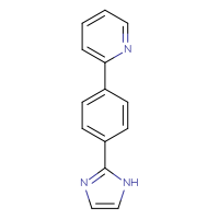 Chemical structure of 2-[4-(1H-imidazol-2-yl)phenyl]pyridine - CSSB00025702821