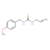 Chemical structure of 1-[(4-methoxyphenyl)methyl]-3-(prop-2-en-1-yl)thiourea - CSSB00055330365