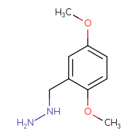 Chemical structure of [(2,5-dimethoxyphenyl)methyl]hydrazine - CSSB00011207222