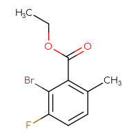 Chemical structure of ethyl 2-bromo-3-fluoro-6-methylbenzoate - CSSB00015237054