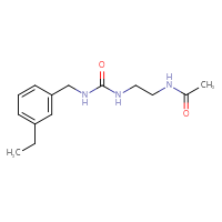 Chemical structure of N-[2-({[(3-ethylphenyl)methyl]carbamoyl}amino)ethyl]acetamide - CSSB02011114337