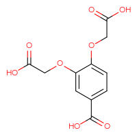 Chemical structure of 3,4-bis(carboxymethoxy)benzoic acid - CSSB06726395334