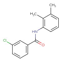 Chemical structure of 3-chloro-N-(2,3-dimethylphenyl)benzamide - CSSB00046122336
