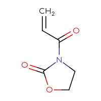 Chemical structure of 3-(prop-2-enoyl)-1,3-oxazolidin-2-one - CSSB00000067446