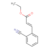 Chemical structure of ethyl (2E)-3-(2-cyanophenyl)prop-2-enoate - CSSB00025716696