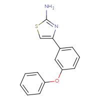 Chemical structure of 4-(3-phenoxyphenyl)-1,3-thiazol-2-amine - CSSB00103045527