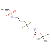 Chemical structure of tert-butyl N-(5-ethenesulfonamido-2,2-difluoropentyl)carbamate - CSMB20977022628