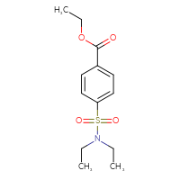 Chemical structure of ethyl 4-(diethylsulfamoyl)benzoate - CSSB00000485242