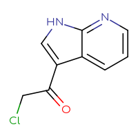 Chemical structure of 2-chloro-1-{1H-pyrrolo[2,3-b]pyridin-3-yl}ethan-1-one - CSSB00011246348