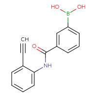 Chemical structure of {3-[(2-ethynylphenyl)carbamoyl]phenyl}boronic acid - CSSB03489478073