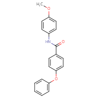 Chemical structure of N-(4-methoxyphenyl)-4-phenoxybenzamide - CSSB00047676959