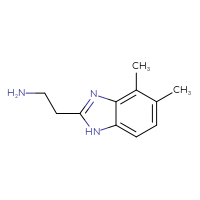 Chemical structure of 2-(4,5-dimethyl-1H-1,3-benzodiazol-2-yl)ethan-1-amine - CSSB00011935255
