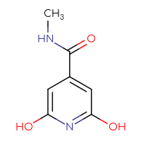 Chemical structure of 2,6-dihydroxy-N-methylpyridine-4-carboxamide - CSSB00022741422