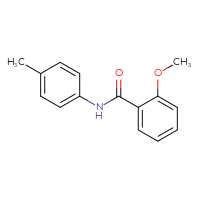 Chemical structure of 2-methoxy-N-(4-methylphenyl)benzamide - CSSB00027988515