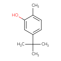 Chemical structure of 5-tert-butyl-2-methylphenol - CSSB00000079577
