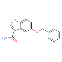 Chemical structure of 5-(benzyloxy)-1H-indole-3-carboxamide - CSSB03219876452