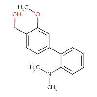 Chemical structure of [2'-(dimethylamino)-3-methoxy-[1,1'-biphenyl]-4-yl]methanol - CSSB02316453819