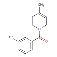 Chemical structure of 1-(3-bromobenzoyl)-4-methyl-1,2,3,6-tetrahydropyridine - CSSB00013061387