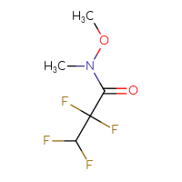 Chemical structure of 2,2,3,3-tetrafluoro-N-methoxy-N-methylpropanamide - CSSB00012642774