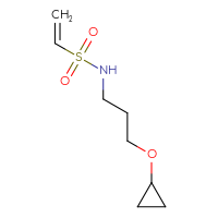 Chemical structure of N-(3-cyclopropoxypropyl)ethene-1-sulfonamide - CSMB00154417075