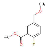 Chemical structure of methyl 2-fluoro-5-(methoxymethyl)benzoate - CSSB00035026680