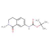 Chemical structure of tert-butyl N-(2-methyl-1-oxo-1,2,3,4-tetrahydroisoquinolin-7-yl)carbamate - CSSB06727351418