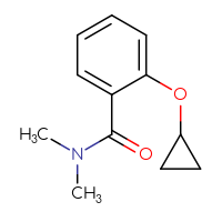 Chemical structure of 2-cyclopropoxy-N,N-dimethylbenzamide - CSSB00010084766