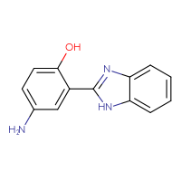 Chemical structure of 4-amino-2-(1H-1,3-benzodiazol-2-yl)phenol - CSSB00103161139