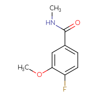 Chemical structure of 4-fluoro-3-methoxy-N-methylbenzamide - CSSB00012840321