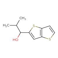 Chemical structure of 2-methyl-1-{thieno[3,2-b]thiophen-2-yl}propan-1-ol - CSSB00013789311