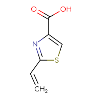 Chemical structure of 2-ethenyl-1,3-thiazole-4-carboxylic acid - CSSB00009866387