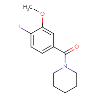 Chemical structure of 1-(4-iodo-3-methoxybenzoyl)piperidine - CSSB00953559272