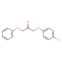 Chemical structure of 1-(4-chlorophenoxy)-3-phenoxypropan-2-one - CSSB02016270954