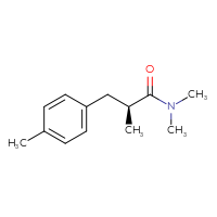 Chemical structure of (2S)-N,N,2-trimethyl-3-(4-methylphenyl)propanamide - CSSB21043422035