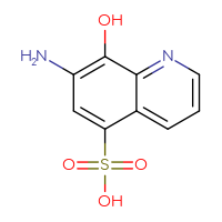 Chemical structure of 7-amino-8-hydroxyquinoline-5-sulfonic acid - CSSB00011098305