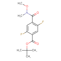 Chemical structure of tert-butyl 2,5-difluoro-4-[methoxy(methyl)carbamoyl]benzoate - CSSB15217610653