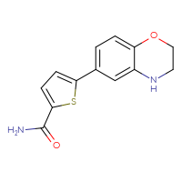 Chemical structure of 5-(3,4-dihydro-2H-1,4-benzoxazin-6-yl)thiophene-2-carboxamide - CSSB00000746853