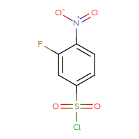 Chemical structure of 3-fluoro-4-nitrobenzene-1-sulfonyl chloride - CSSB00000745415